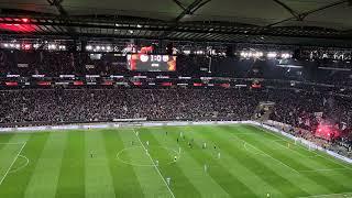 Eintracht Frankfurt FC Barcelona Goal Ansgar Knauff 8.4.2022 Waldstadion Euro League