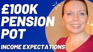 What retirement income will a £100K PENSION POT provide? Episode 2 Pension Income Planning