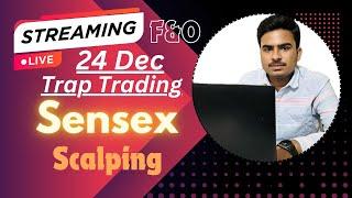 Live Trading Sensex  & Nifty50 || 24 DEC || @vivekktrades  #nifty50 #banknifty #intradaytrading 24X