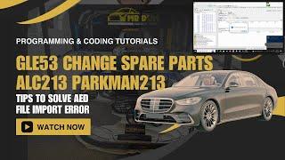 Programming and coding instructions GLE53 Changing spare parts of ALC213 Parkman213 module