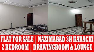 Flat For Sale | Upper Ground Back Side 2 Bed DD | Nazimabad 3H Karachi Property For Sale