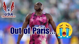 Terrible Sad News as Christian Coleman Crashes Out Of Paris Olympics 2024