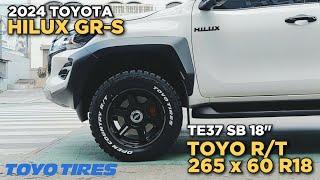 2024 Toyota Hilux GR-Sport | TE37 SB 18" | Toyo Open Country RT 265x60 R18 @ RNH Tire Supply