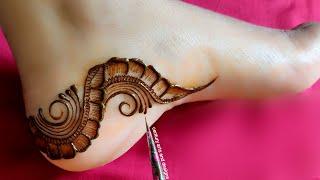 Very beautiful feet  mehndi design | easy leg mehndi design | mehndi designs | mehndi | Mehndi