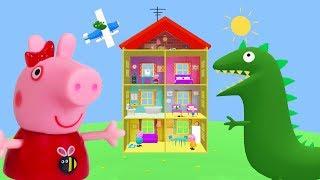 Peppa Pig Game | Crocodile Hiding George Pig's New Dinosaur Toy