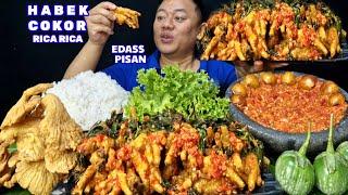 BIKIN NAGIH ⁉️ MAKAN LALAPAN JENGKOL TUA MENTAH RICA RICA CEKER AYAM SAMBEL TERASI JAMUR KRISPI