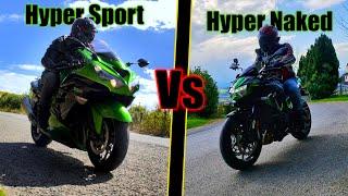 Clash of the Titans | Kawasaki's ZZR1400 / ZX-14r  *Vs*  Z H2