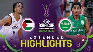 Palestine  v Saudi Arabia  | Highlights | FIBA Asia Cup 2025 Qualifiers