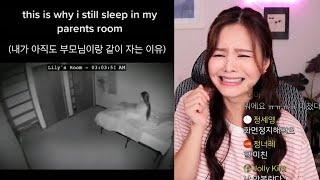 여름맞이 해외 무서운 동영상들 같이 보기오늘은 엄마랑 같이 잘래ㅠㅠ
