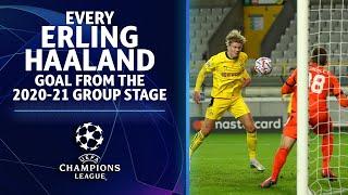 EVERY Erling Haaland Goal From The 2020-21 Group Stage | UCL on CBS Sports