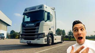 POV Driving NEW TRUCK l First day on SCANIA R450 l Pinerolo Italy  l Ep 17