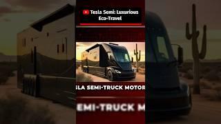 Tesla Semi Luxurious Eco Travel