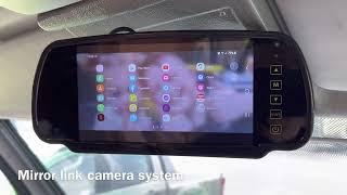 Motorhome Mirror link reverse camera system