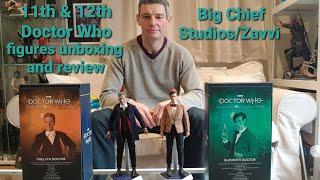 Big chief studios/Zavvi Doctor Who 11th & 12th 1/6th scale figures,  unboxing and review