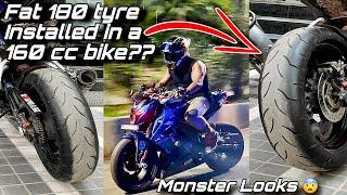 Most modified N160 with 180 sec fat tyre  Full installation video #modification