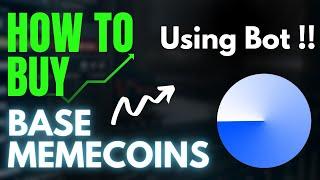 How to BUY BASE MEME COINS USING A BOT? #arbitrum  #base #ethereum