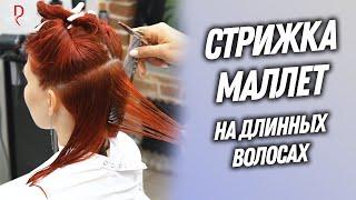 DEMETRIUS | Стрижка МАЛЛЕТ на длинных волосах на обучении в школе Деметриус