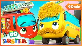 Buster's Big Adventure: Conquering the Super-Speedyway! | Go Buster - Bus Cartoons & Kids Stories