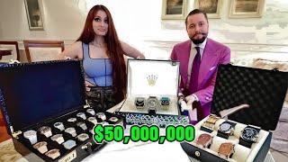 DUBAI’S BILLIONAIRE $50,000,000 PRIVATE WATCH COLLECTION! 