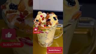 FRUITS SALAD WITH ICE CREAM / FRUITS CUSTARD #surabhikitchen 1 #shorts #youtubeshorts