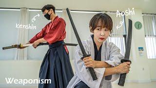 Double WAKIZASHI vs KATANA