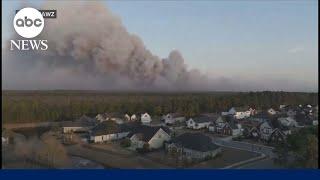 Dozens of wildfires erupt across South and North Carolina