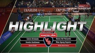 Calvin K/Hendra G (Djarum Kudus) VS Kenas Adi H/Rian Agung S (Berkat Abadi Banjar)