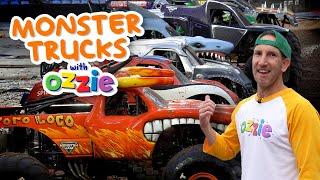 Monster Truck Fun for Kids | Monster Jam Action | Halloween Special with Ozzie