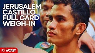 MelvinJerusalem vs Luis Flechita Castillo Full Weigh-in