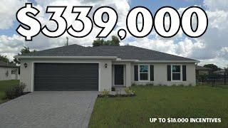 Inside a $339,000 Cape Coral New Construction Home Tour | Affordable 4 Bedroom House in Florida