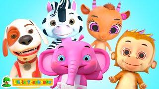 5 Little Animals - Learn Numbers with Rhyme & Kids Song by Little Treehouse