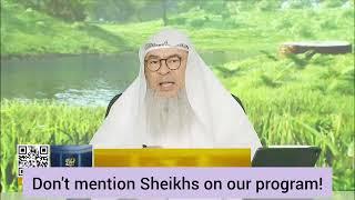 Don't mention any Sheikhs' names on our program! #Assim #assimalhakeem #assim assim al hakeem