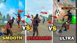 Smooth vs Standard vs Ultra Which is Best for Headshots in Free Fire?  | 4Flag Gamer | Free Fire