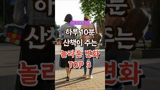 하루 10분 산책이 주는 놀라운 변화 TOP3  #건강#건강팁#건강식#건강식단#건강음식