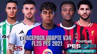 Facepack udapte V34 FL25 PES 2021