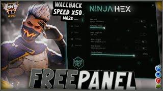 FREE PANEL PC GRATIS OB46 WALLHACK | SPEED | SNIPER LIFETIME FREE FIRE | ANTI BAN 100 %| NINJA HEX