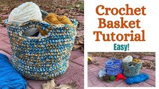 Crochet Basket Tutorial