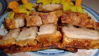 Hong kong crispy roasted pork belly (Siu Yuk) 脆皮燒肉