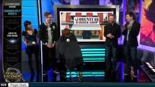 TSM Bjergsen gives Locodoco a bowl-cut as he lost the bet to Scarra | W6D1 S4 EU LCS 2014