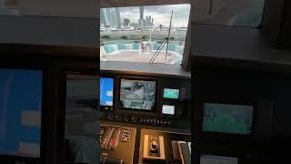 Inside the Yacht Captain’s Control Room #YachtInterior #LuxuryYacht #MiamiLife