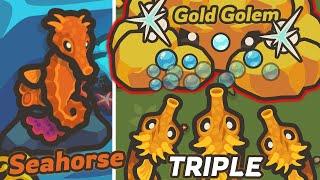 Taming.io How Many Triple Seahorse To Kill Golden Golem