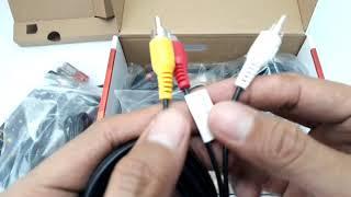 Abs Cbn TV Plus Original Parts- Digital Box Unit, Power Adaptor, Antenna, Tv Audio Video Jack Cable