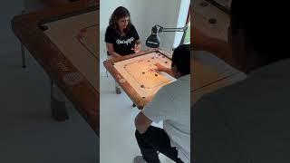 Mohammed Rahman uses the deflection to sink his piece #carrom #carromking #india #carrompool