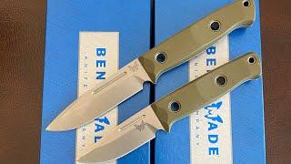 Benchmade 163-1 and 165-1 Bushcrafter 2024 Knives Review