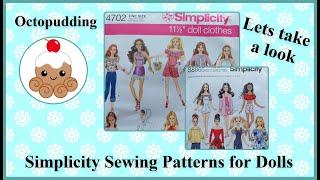 Simplicity Sewing Patterns for Dolls My First purchase