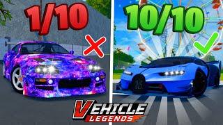 Rating YOUR Cars in Vehicle Legends!