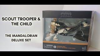 Black Series Scout Trooper with Speeder bike & The Child The Mandalorian [OVERVIEW] [NO TALKING]