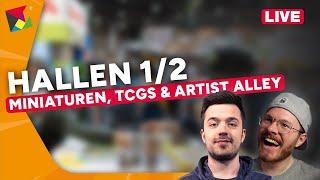 SPIEL Messe 2024 Livestream - Rundgang Halle 1 und 2 & Miniaturen, TCGs & Artist Alley