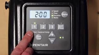 Pentair Enviromax 1500 - Setting up the Speed