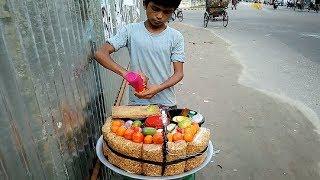 Hard Working Amazing Small Boy for Family Selling Pure Tasty Chanachur Masala @ Tk 10 Delicious Food